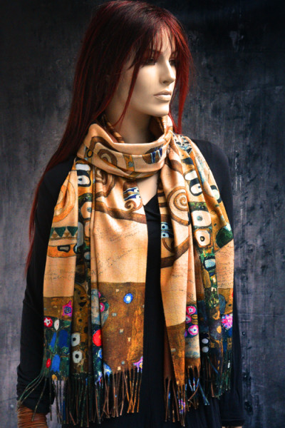 Prachtige warme sjaal Gustav Klimt