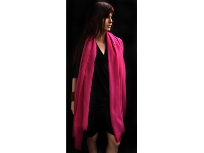 Echte pashmina sjaal of stola XL, violet 