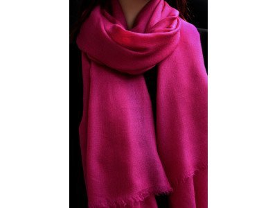 Echte pashmina sjaal of stola XL, violet 