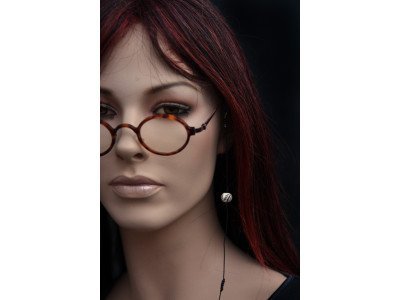 Handgemaakt design brillenkoordje, zwart-wit