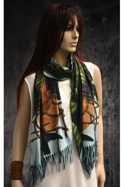 Kunstwerk Frida Kahlo warme sjaal