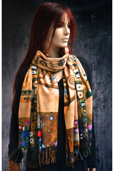 Prachtige warme sjaal Gustav Klimt