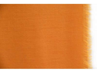 Smal, licht en soepel dun wollen sjaaltje, etamine de laine, donker warm geel 